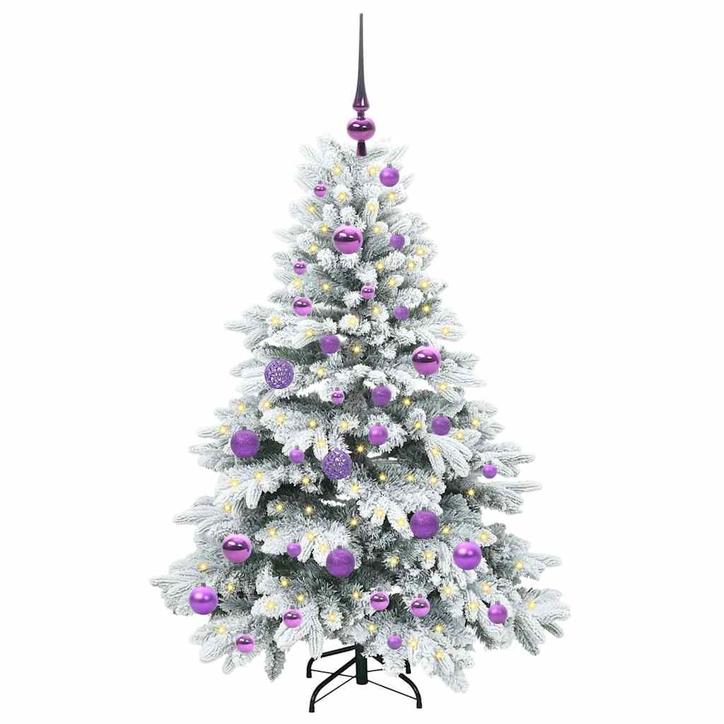 Artificial Christmas Tree with 150 LEDs Green 120 cm PE and PVC