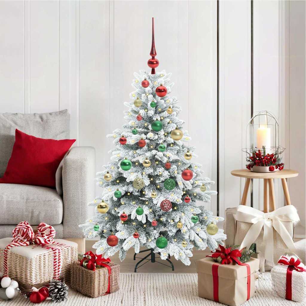 Artificial Christmas Tree with 150 LEDs Green 120 cm PE and PVC