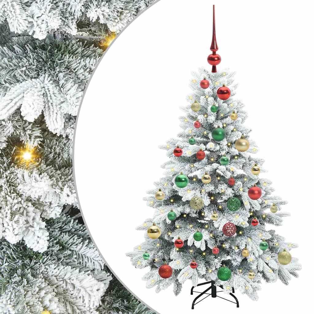 Artificial Christmas Tree with 150 LEDs Green 120 cm PE and PVC