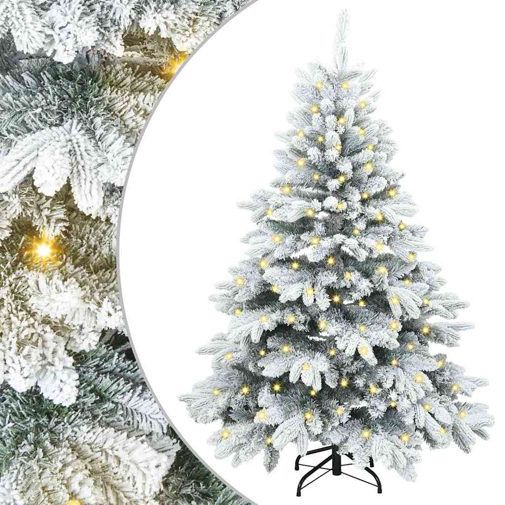 Artificial Christmas Tree with 150 LEDs Green 150 cm PE and PVC