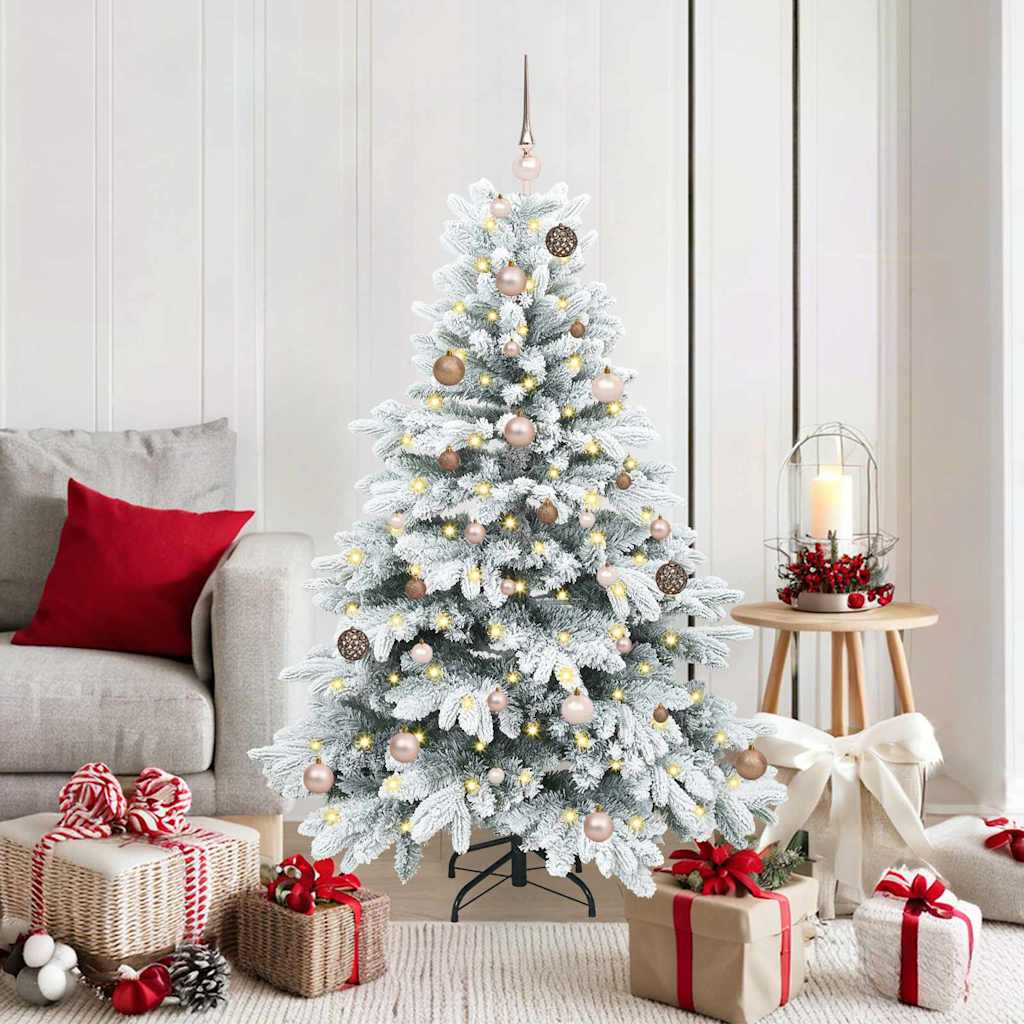 Artificial Christmas Tree with 150 LEDs Green 150 cm PE and PVC