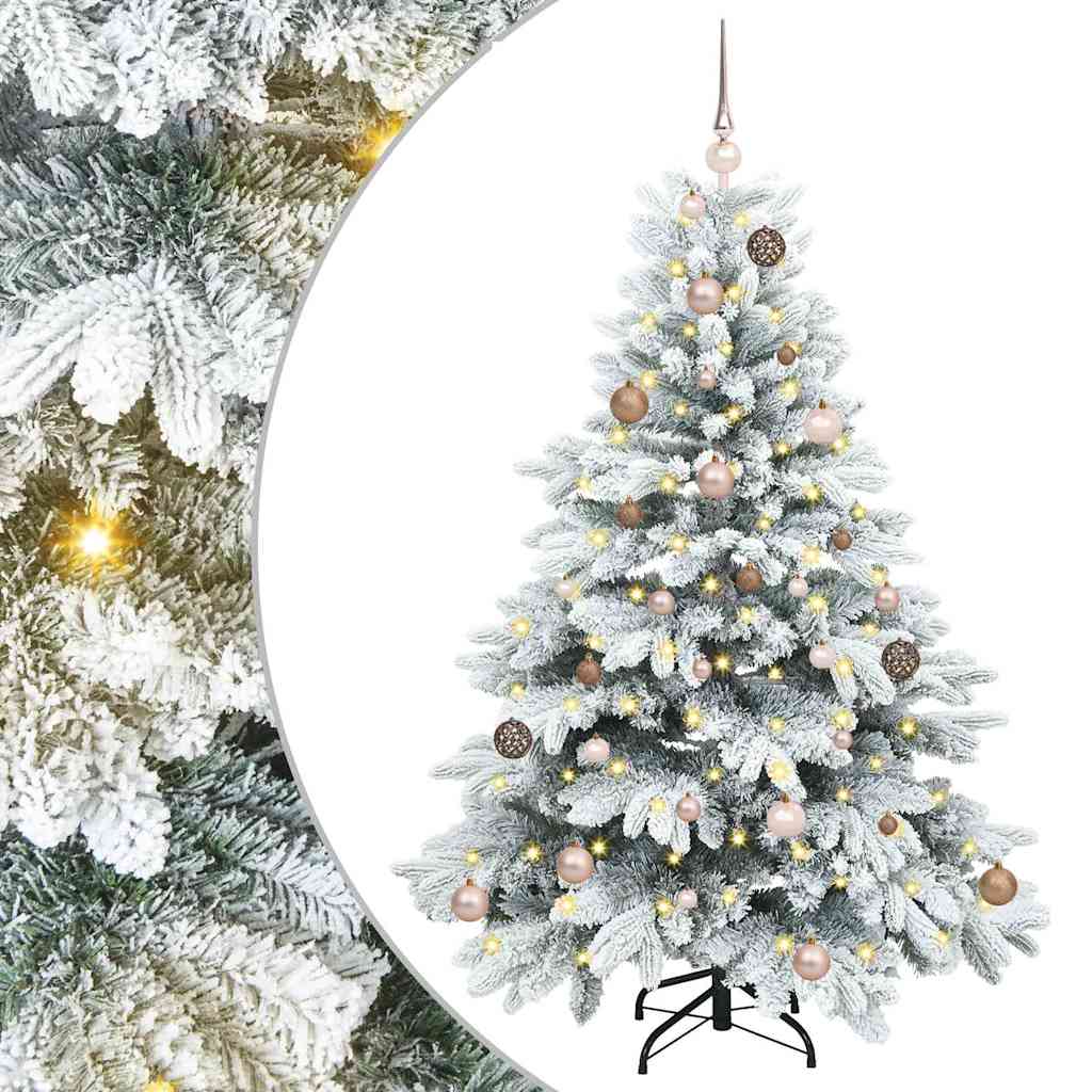 Artificial Christmas Tree with 150 LEDs Green 150 cm PE and PVC