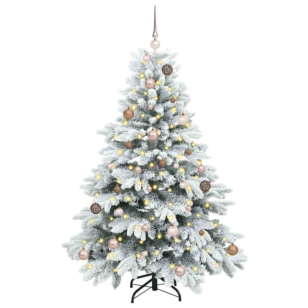 Artificial Christmas Tree with 150 LEDs Green 150 cm PE and PVC