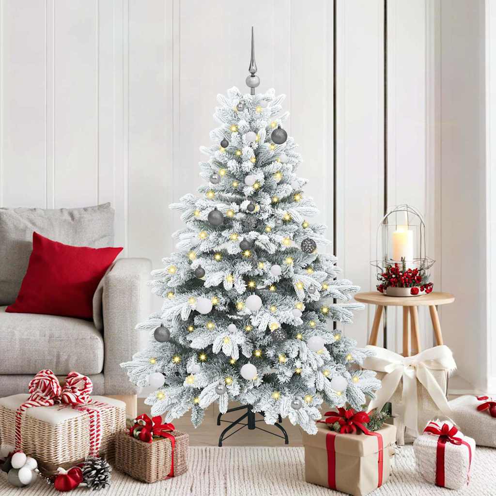 Artificial Christmas Tree with 150 LEDs Green 150 cm PE and PVC