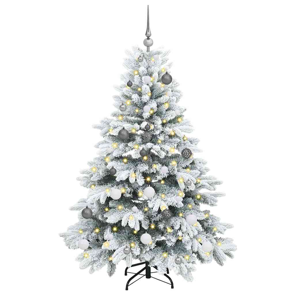 Artificial Christmas Tree with 150 LEDs Green 150 cm PE and PVC