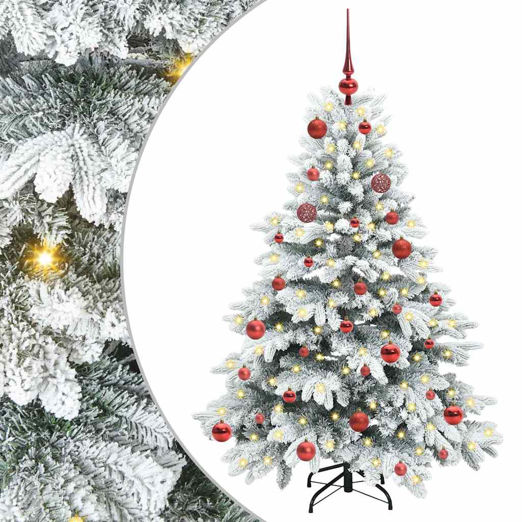 Artificial Christmas Tree with 150 LEDs Green 150 cm PE and PVC