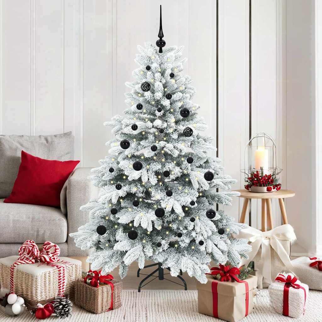 Artificial Christmas Tree with 150 LEDs Green 150 cm PE and PVC