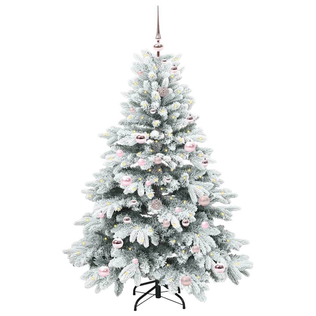 Artificial Christmas Tree with 150 LEDs Green 150 cm PE and PVC