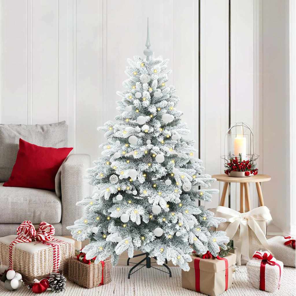 Artificial Christmas Tree with 150 LEDs Green 150 cm PE and PVC