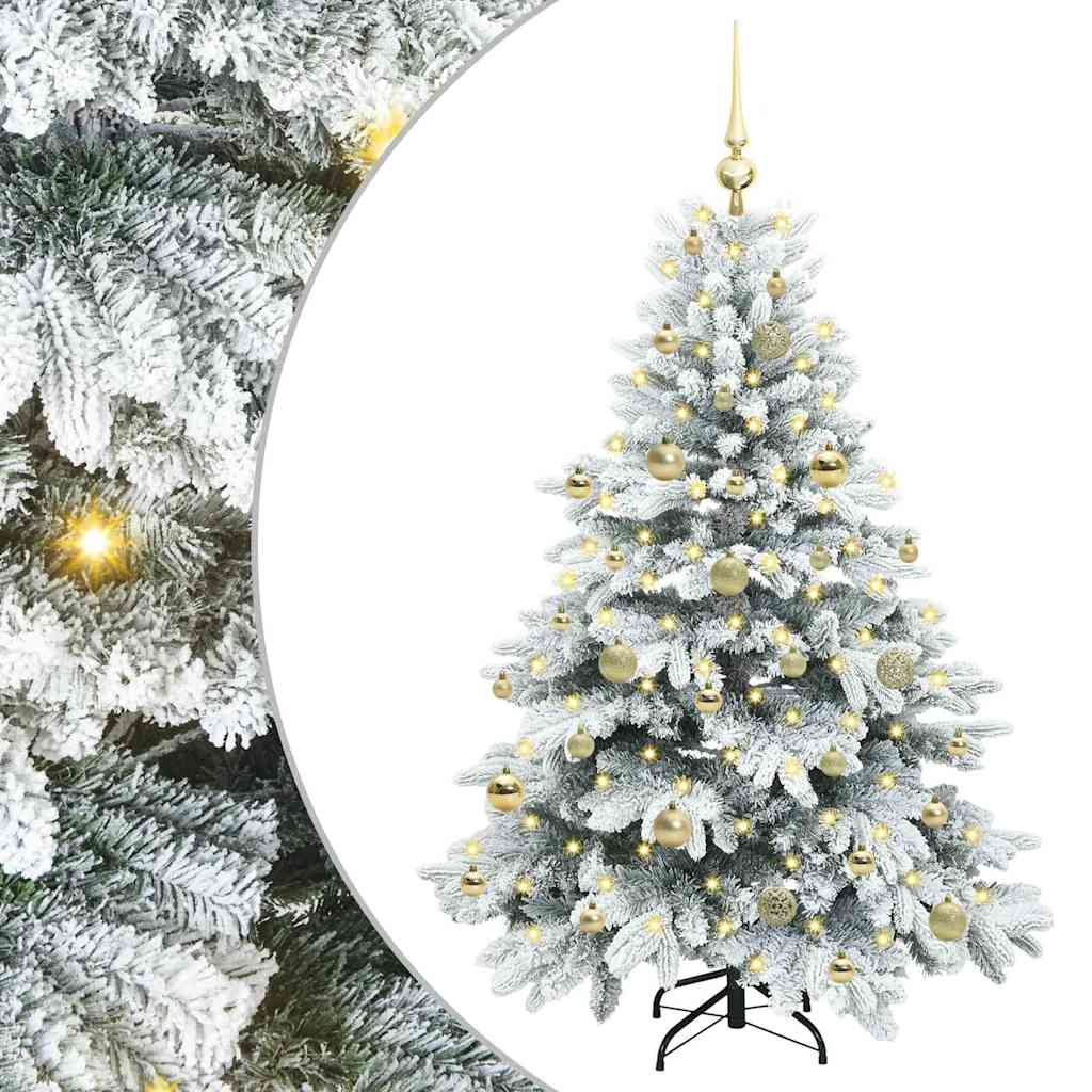 Artificial Christmas Tree with 150 LEDs Green 150 cm PE and PVC