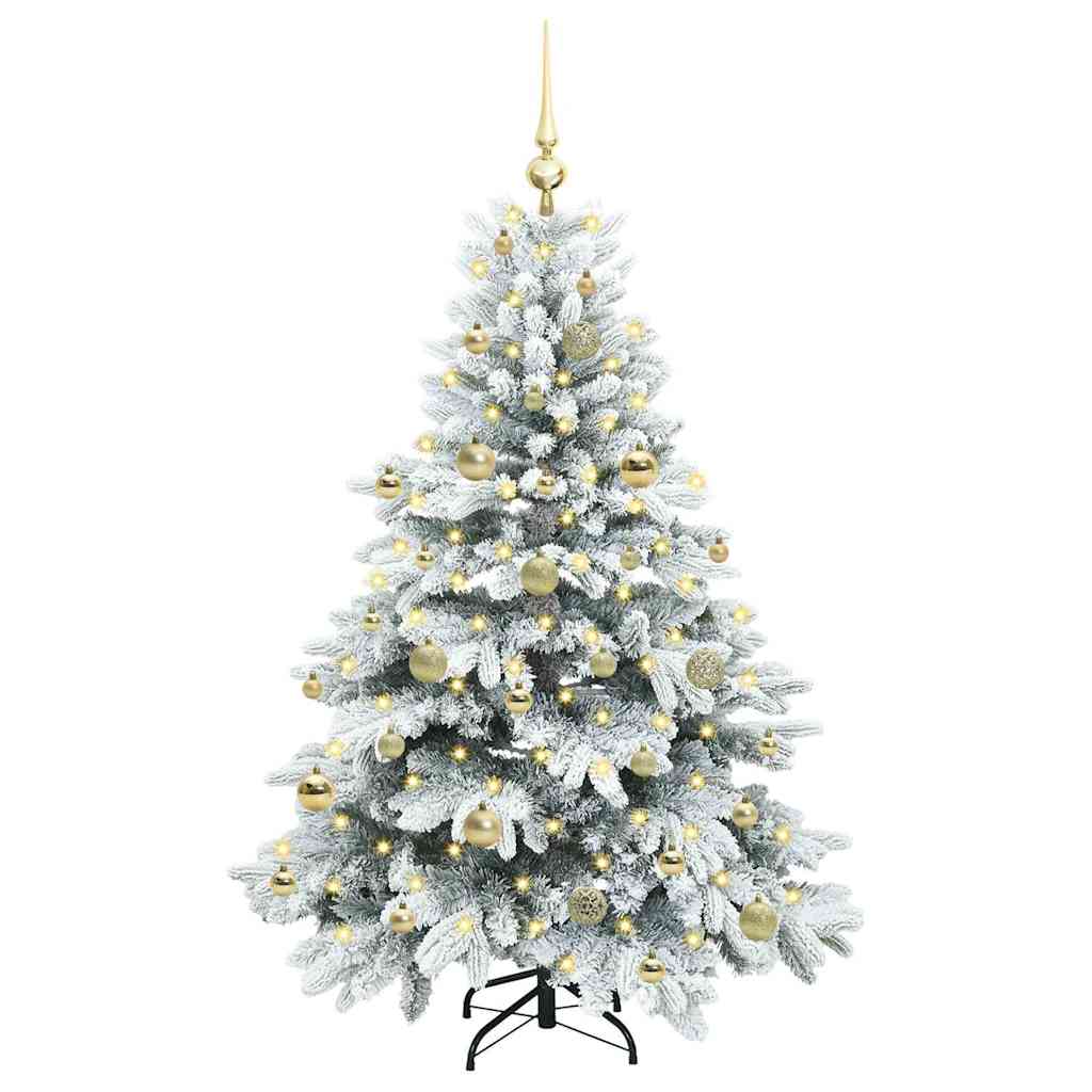Artificial Christmas Tree with 150 LEDs Green 150 cm PE and PVC