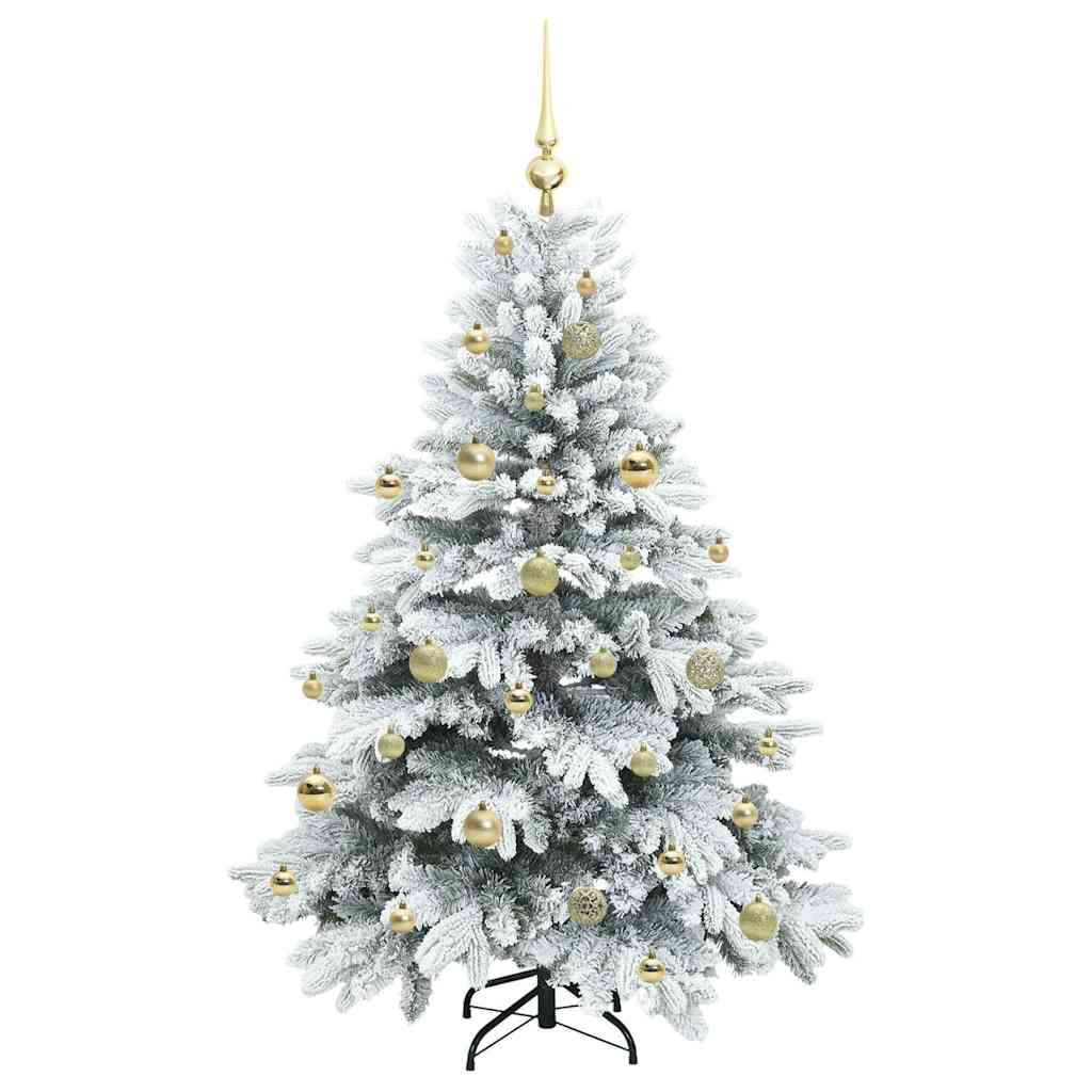 Artificial Christmas Tree with 150 LEDs Green 150 cm PE and PVC