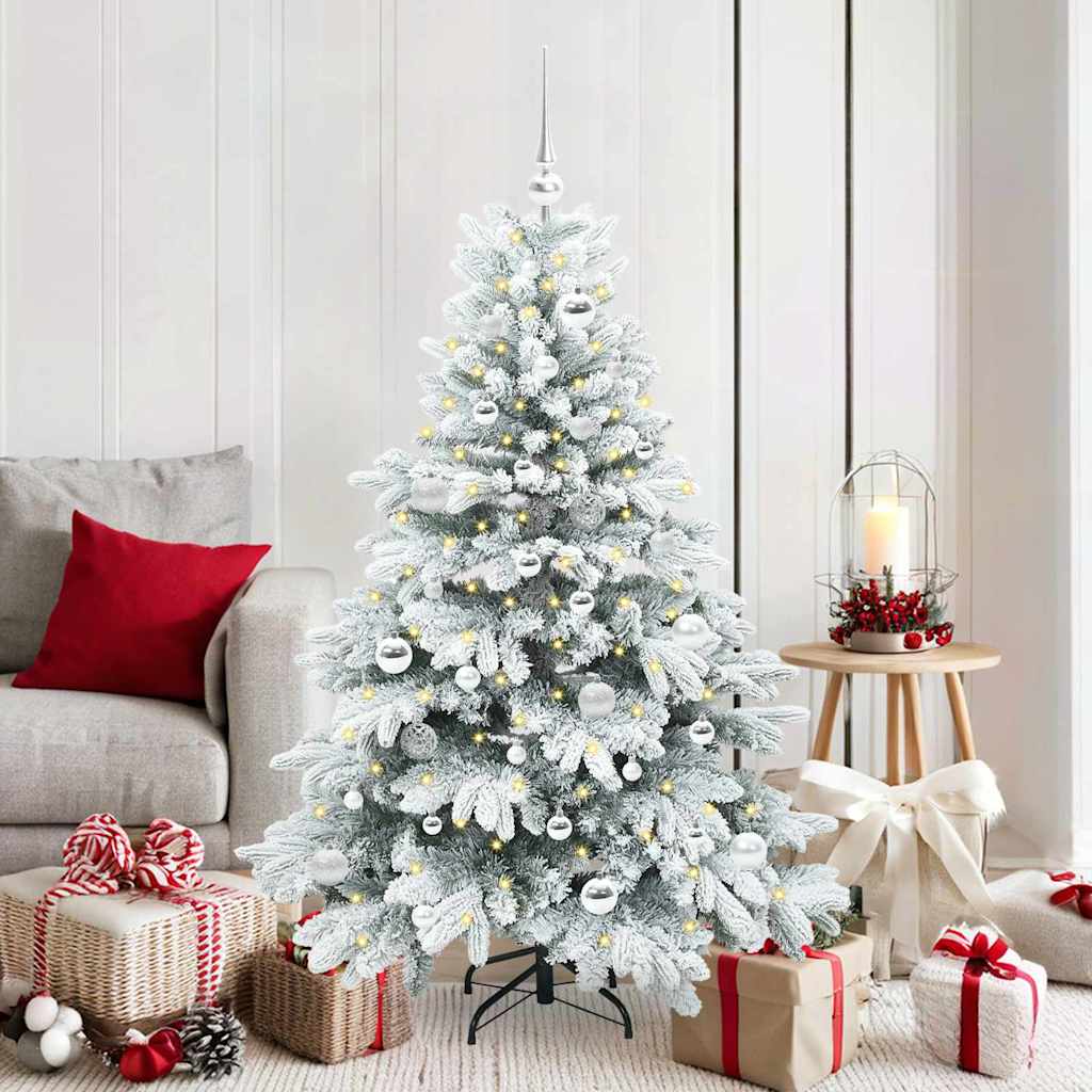 Artificial Christmas Tree with 150 LEDs Green 150 cm PE and PVC