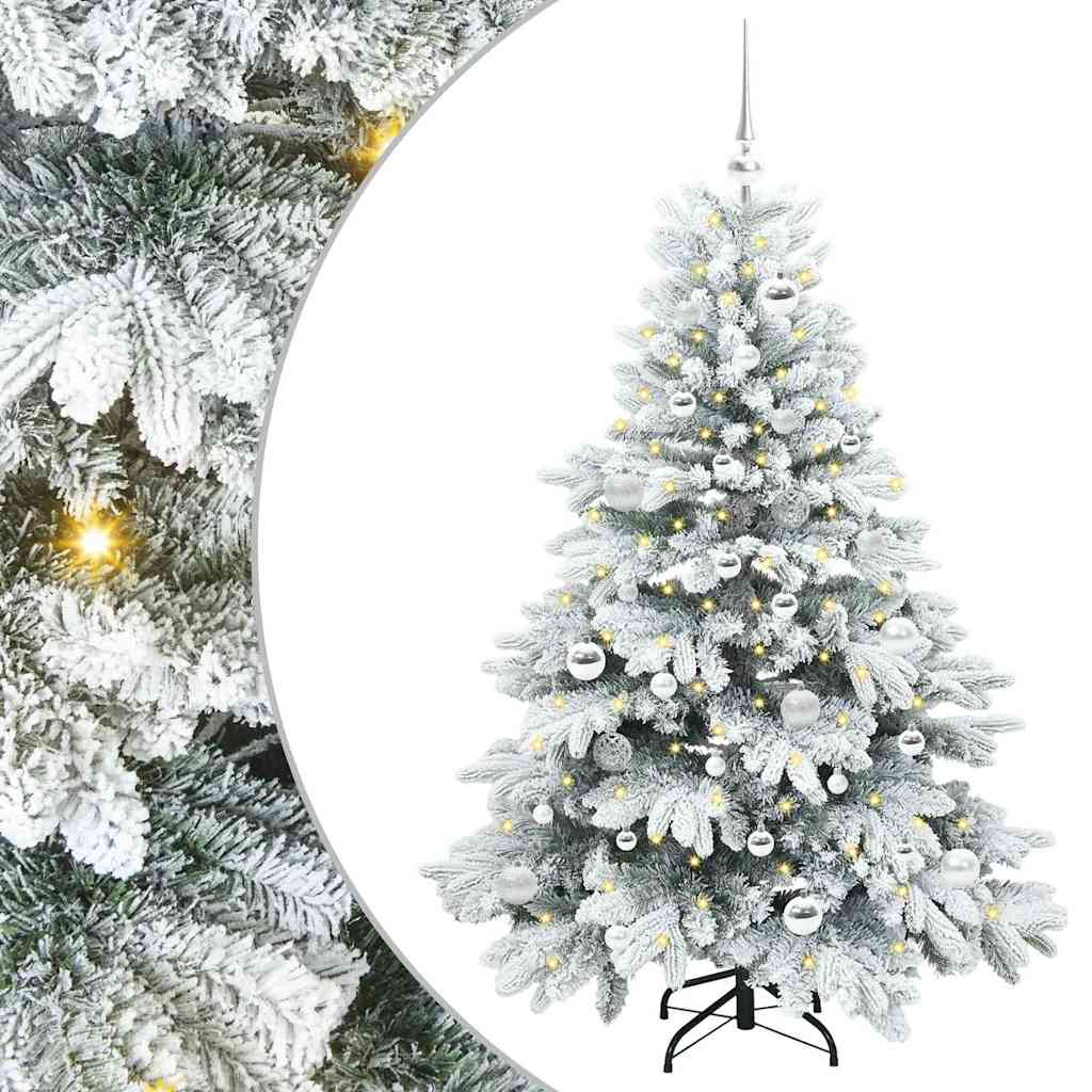 Artificial Christmas Tree with 150 LEDs Green 150 cm PE and PVC