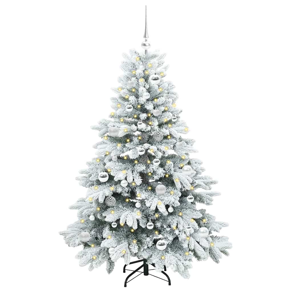 Artificial Christmas Tree with 150 LEDs Green 150 cm PE and PVC