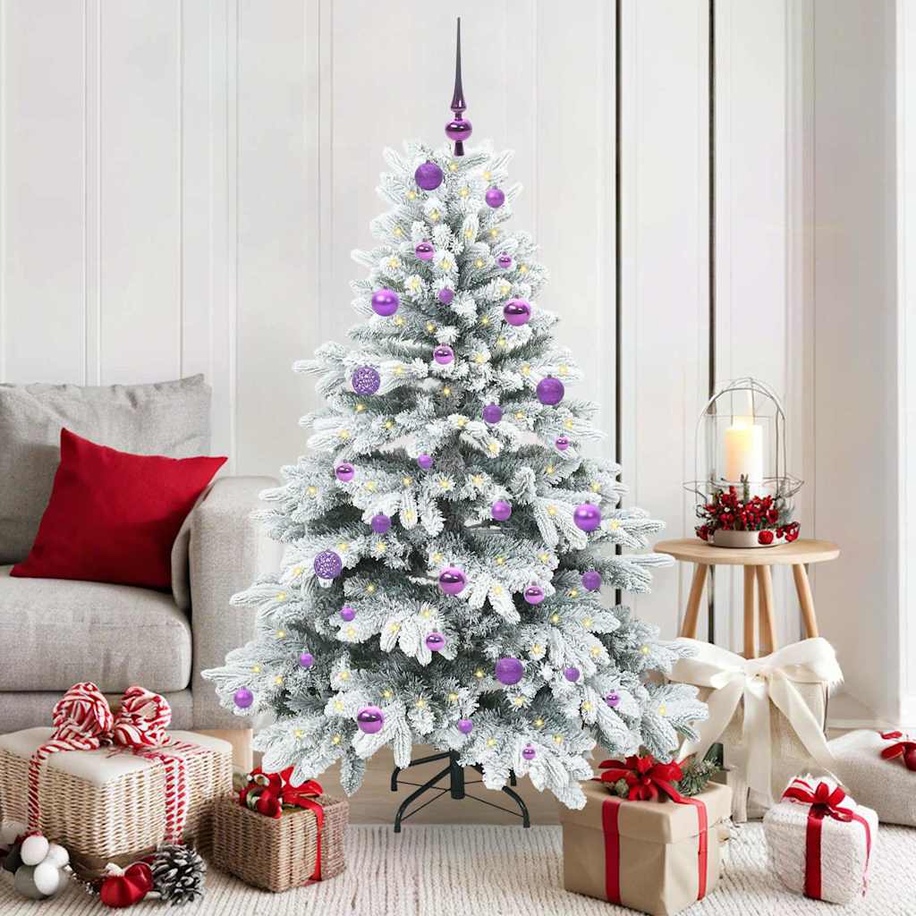 Artificial Christmas Tree with 150 LEDs Green 150 cm PE and PVC