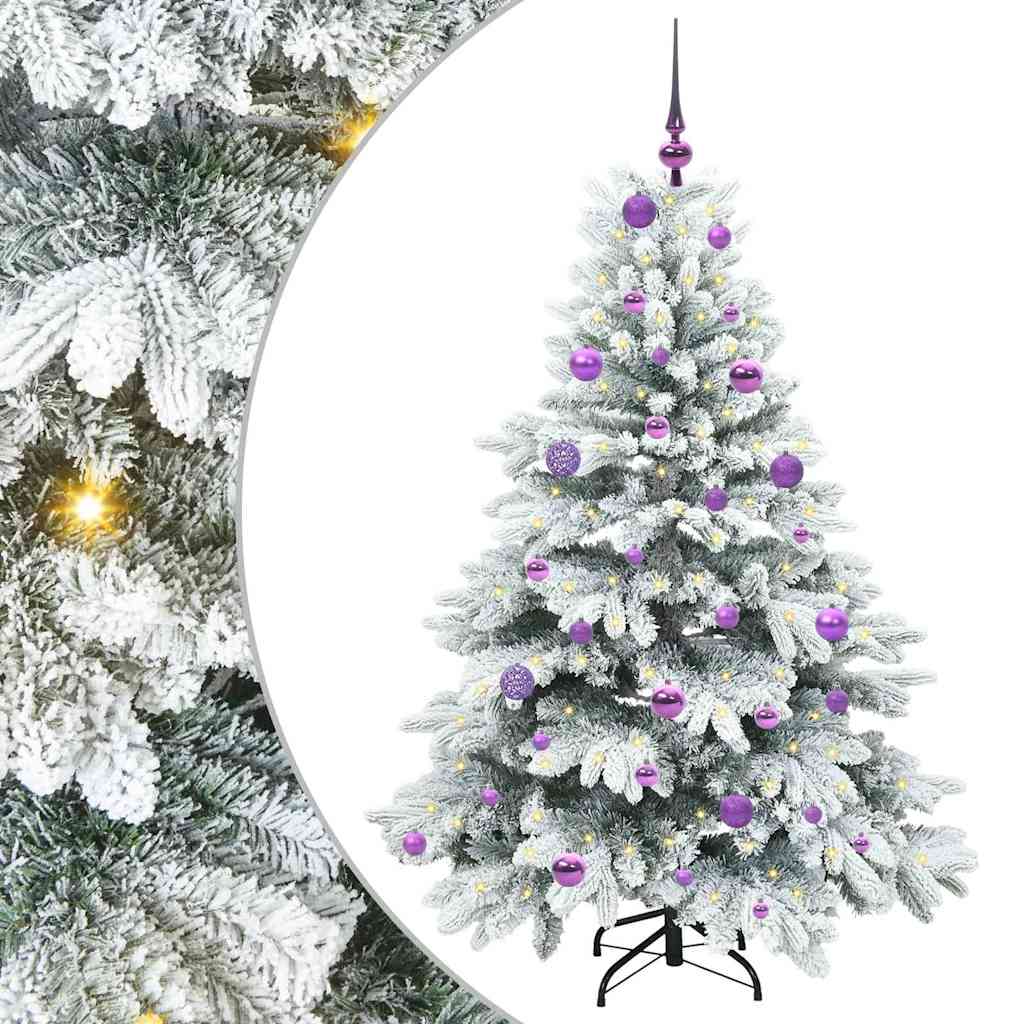 Artificial Christmas Tree with 150 LEDs Green 150 cm PE and PVC