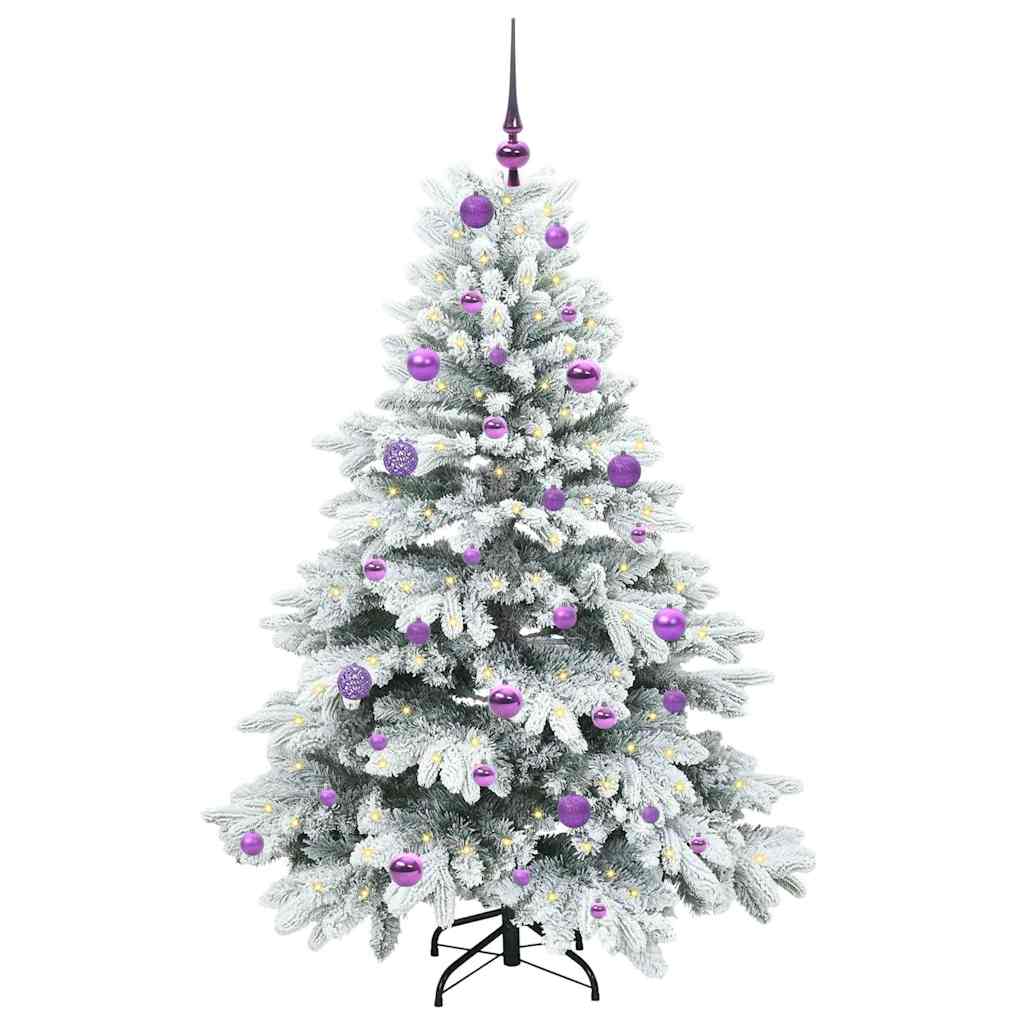 Artificial Christmas Tree with 150 LEDs Green 150 cm PE and PVC
