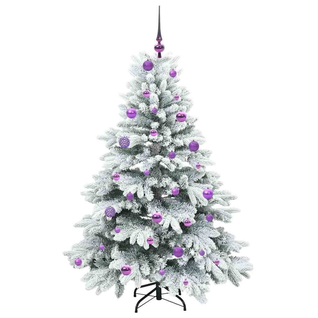 Artificial Christmas Tree with 150 LEDs Green 150 cm PE and PVC
