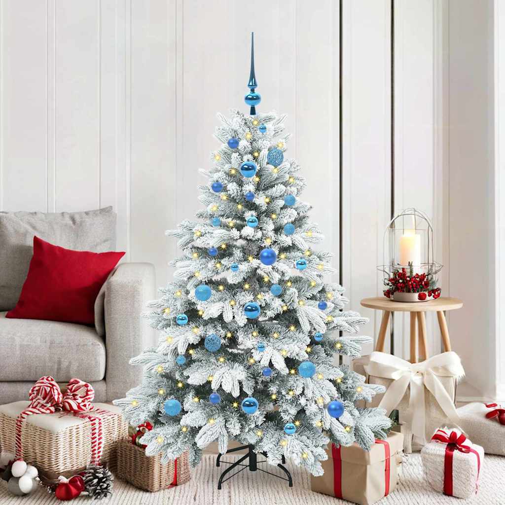 Artificial Christmas Tree with 150 LEDs Green 150 cm PE and PVC