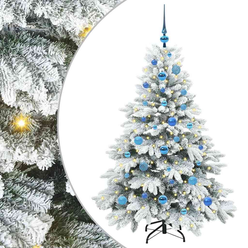 Artificial Christmas Tree with 150 LEDs Green 150 cm PE and PVC