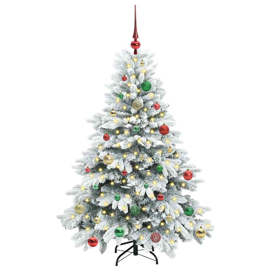 Artificial Christmas Tree with 150 LEDs Green 150 cm PE and PVC