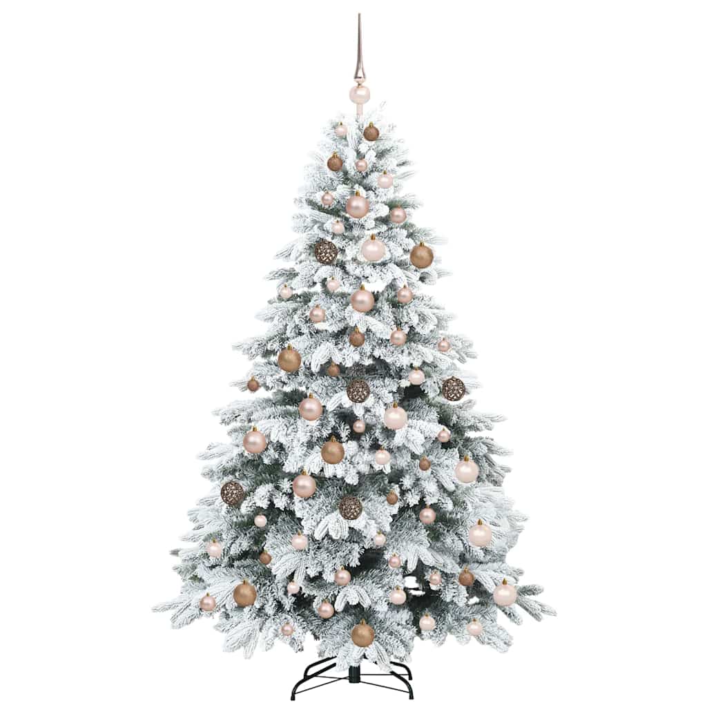 Artificial Christmas Tree with 300 LEDs Green 180 cm PE and PVC