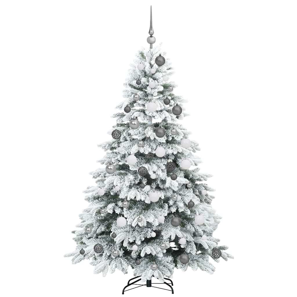 Artificial Christmas Tree with 300 LEDs Green 180 cm PE and PVC