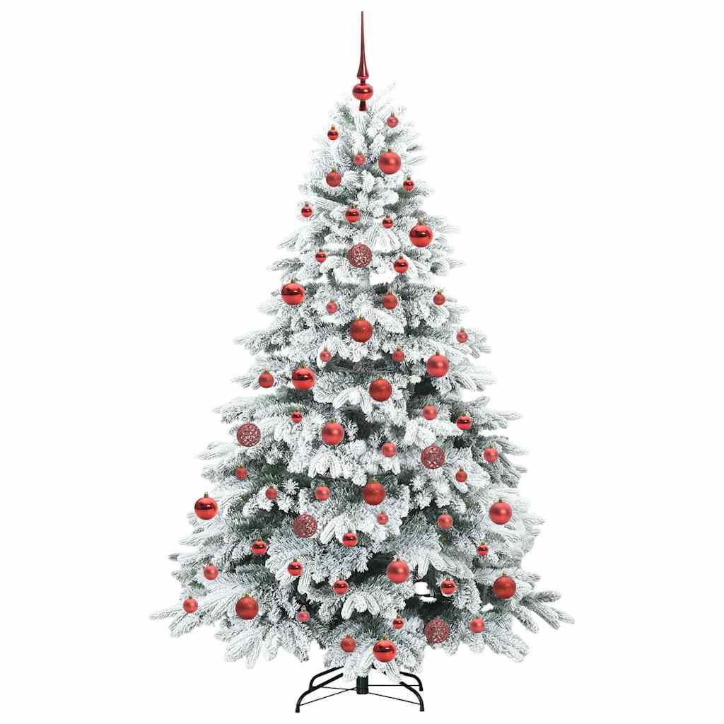 Artificial Christmas Tree with 300 LEDs Green 180 cm PE and PVC