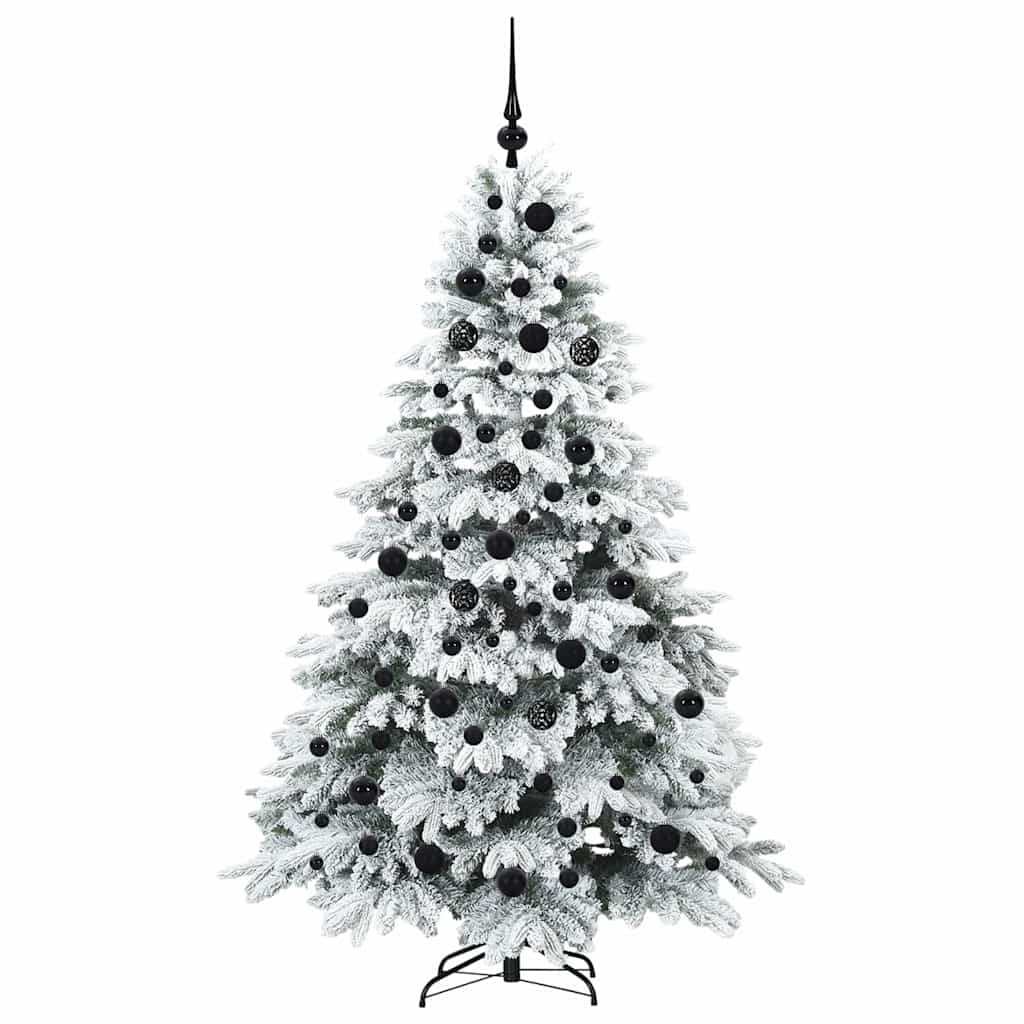 Artificial Christmas Tree with 300 LEDs Green 180 cm PE and PVC