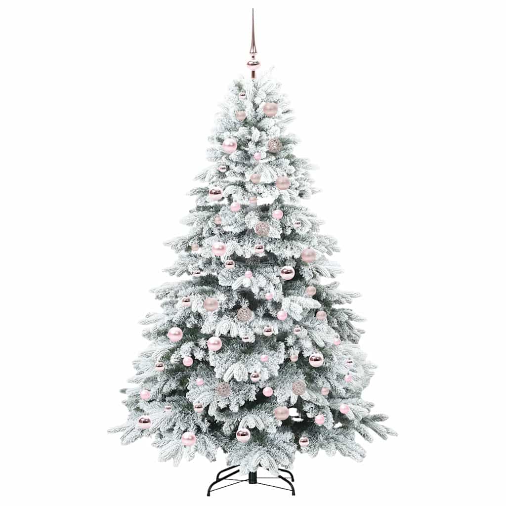 Artificial Christmas Tree with 300 LEDs Green 180 cm PE and PVC