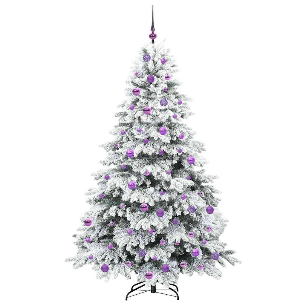 Artificial Christmas Tree with 300 LEDs Green 180 cm PE and PVC