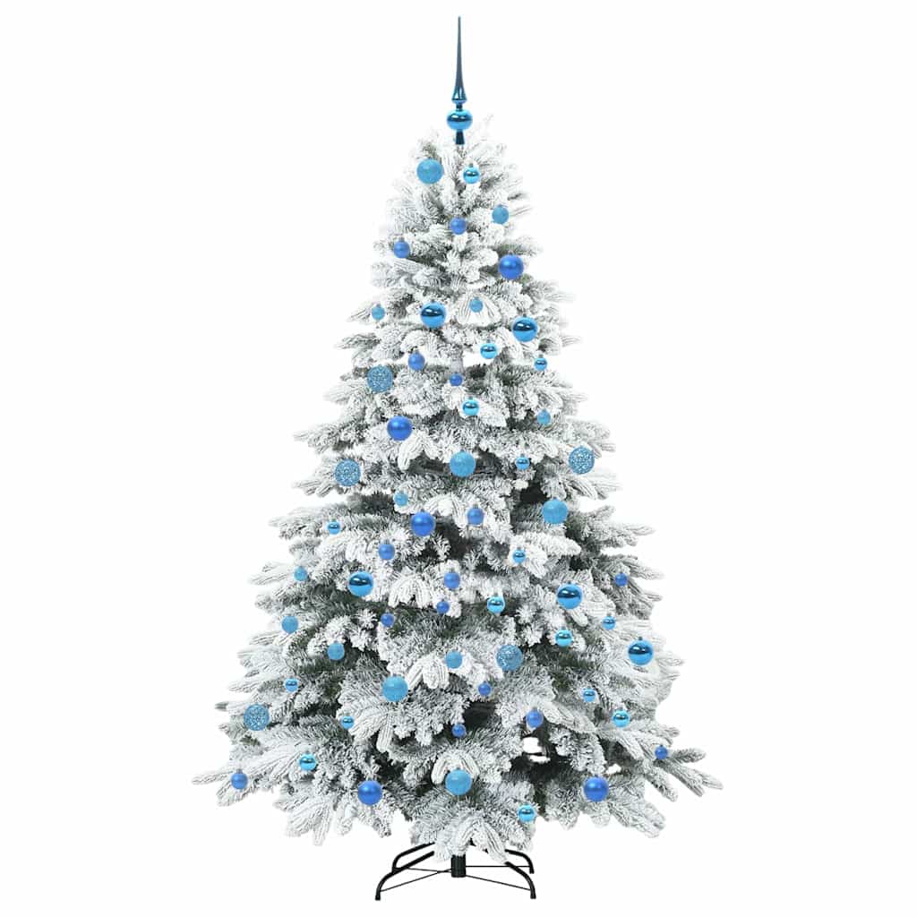 Artificial Christmas Tree with 300 LEDs Green 180 cm PE and PVC