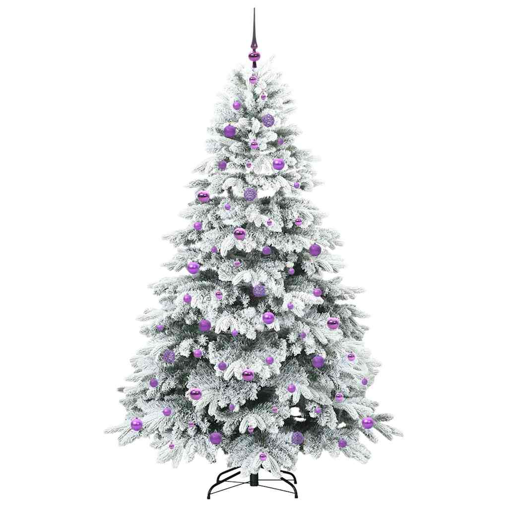 Artificial Christmas Tree with 300 LEDs Green 210 cm PE and PVC
