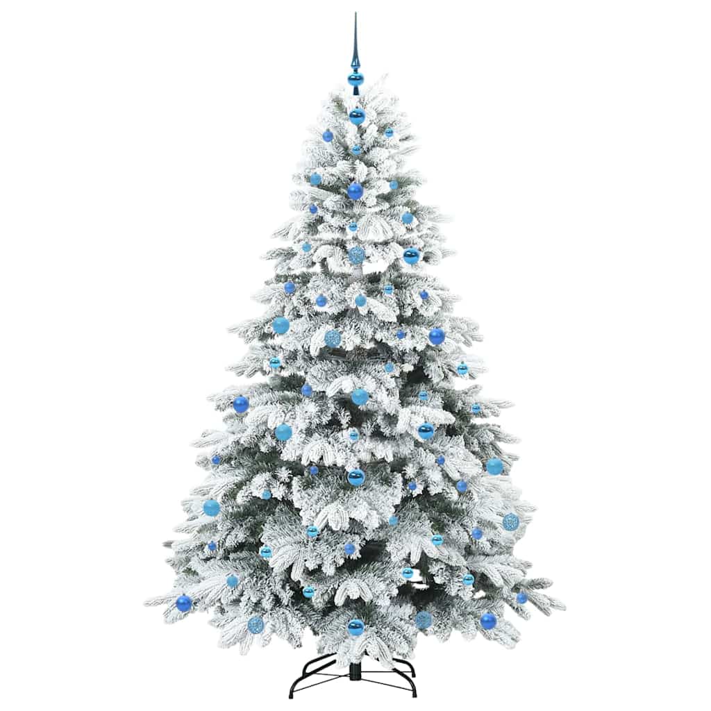 Artificial Christmas Tree with 300 LEDs Green 210 cm PE and PVC