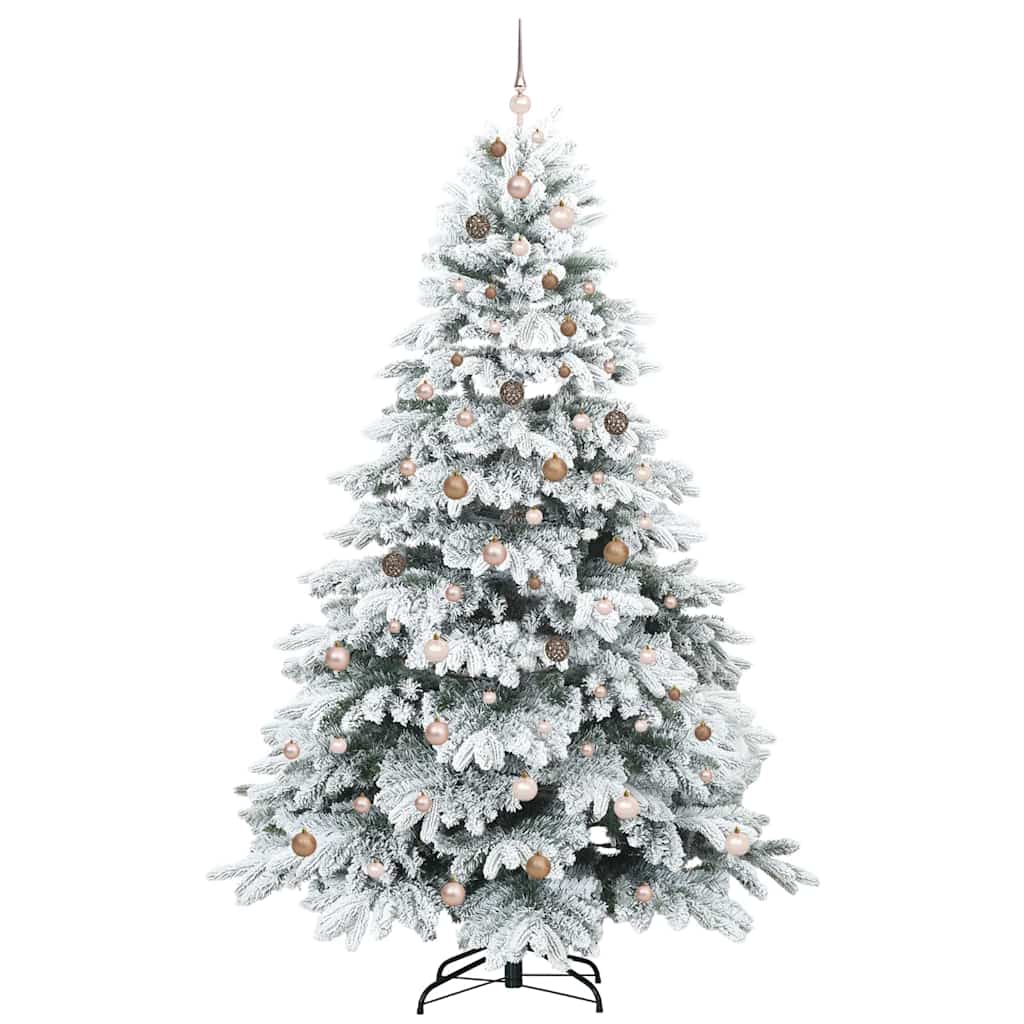 Artificial Christmas Tree with 300 LEDs Green 240 cm PE and PVC