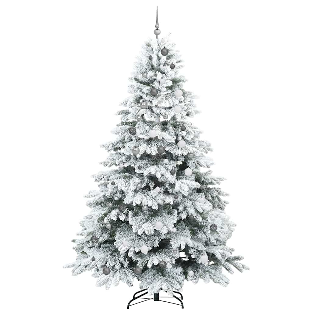 Artificial Christmas Tree with 300 LEDs Green 240 cm PE and PVC