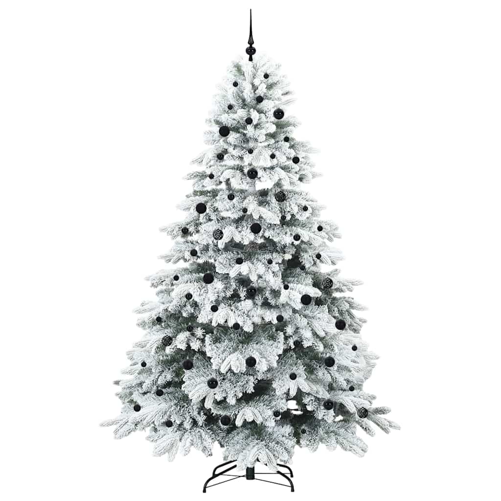 Artificial Christmas Tree with 300 LEDs Green 240 cm PE and PVC