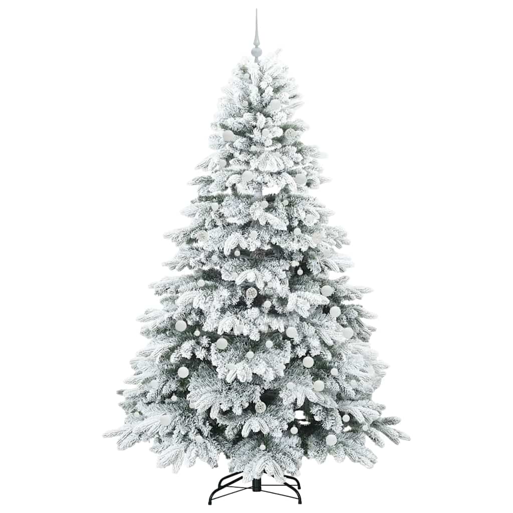 Artificial Christmas Tree with 300 LEDs Green 240 cm PE and PVC