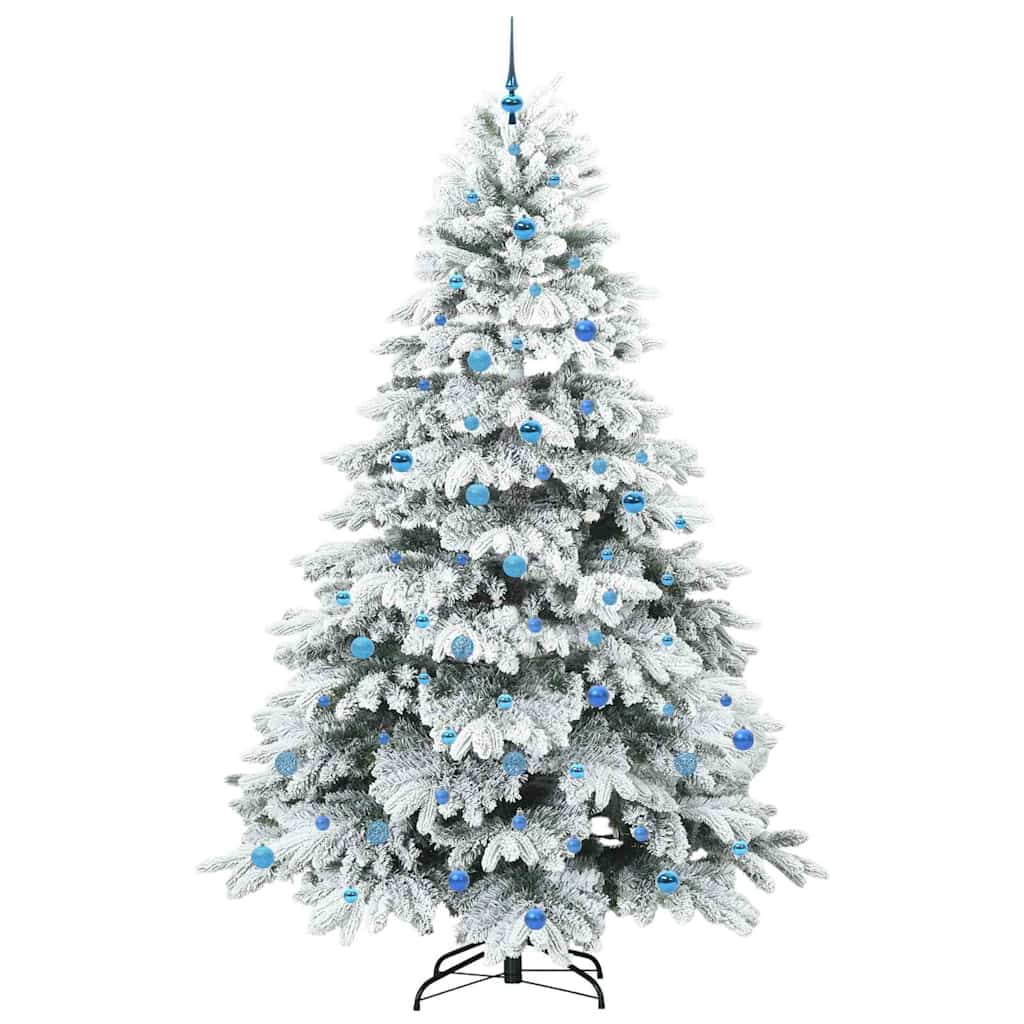 Artificial Christmas Tree with 300 LEDs Green 240 cm PE and PVC