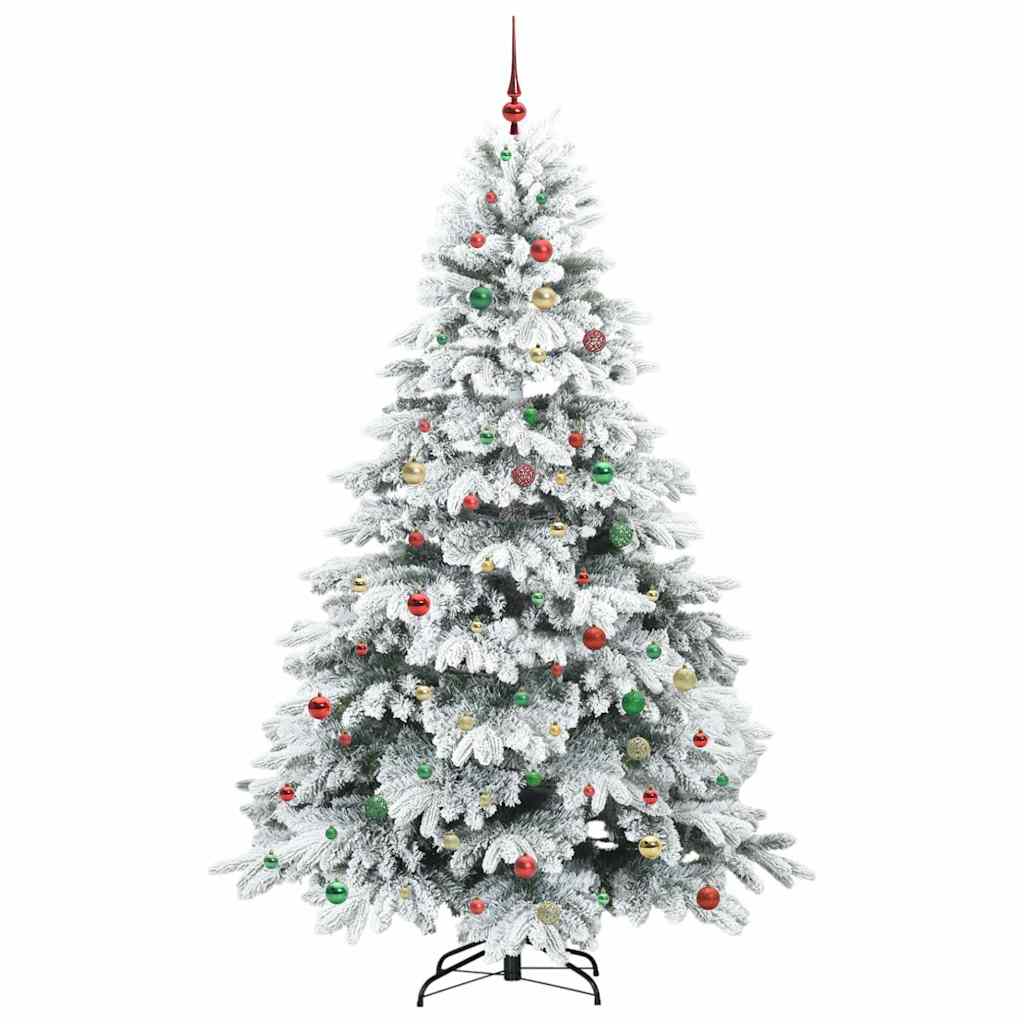Artificial Christmas Tree with 300 LEDs Green 240 cm PE and PVC