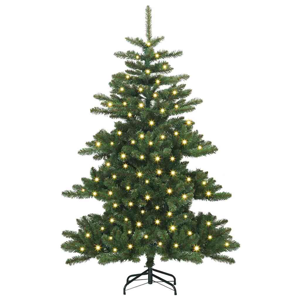 Artificial Hinged Christmas Tree with 150 LEDs 150 cm PVC