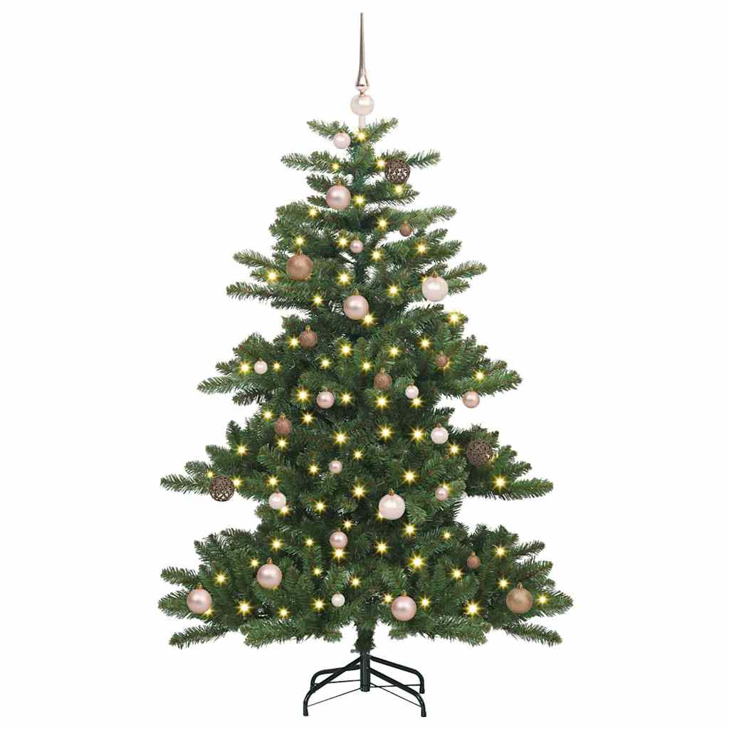 Artificial Hinged Christmas Tree with 150 LEDs 150 cm PVC