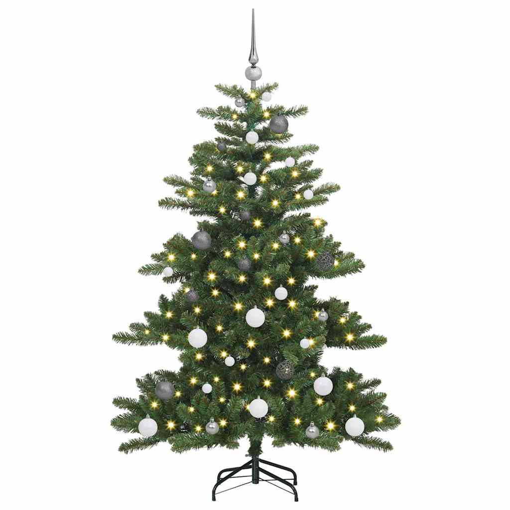 Artificial Hinged Christmas Tree with 150 LEDs 150 cm PVC