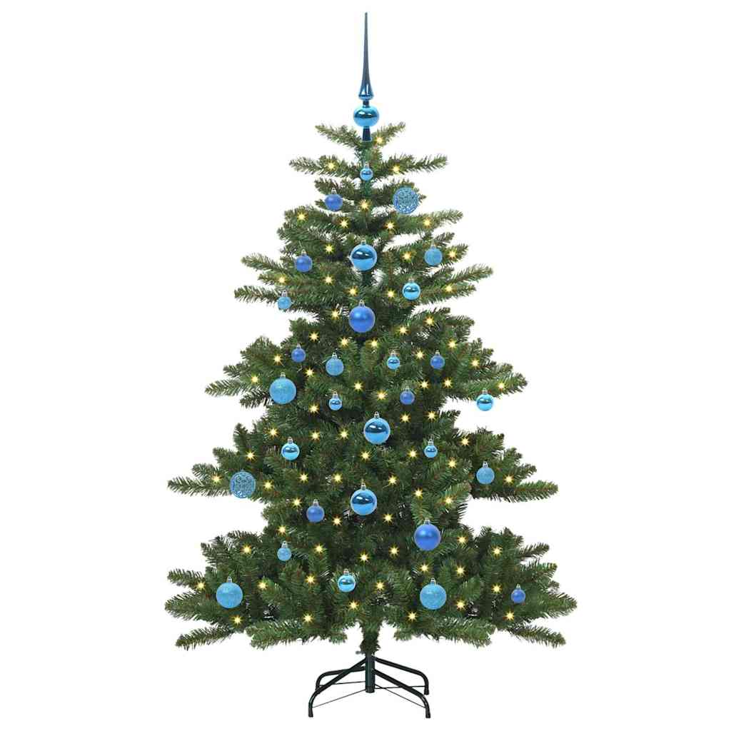 Artificial Hinged Christmas Tree with 150 LEDs 150 cm PVC