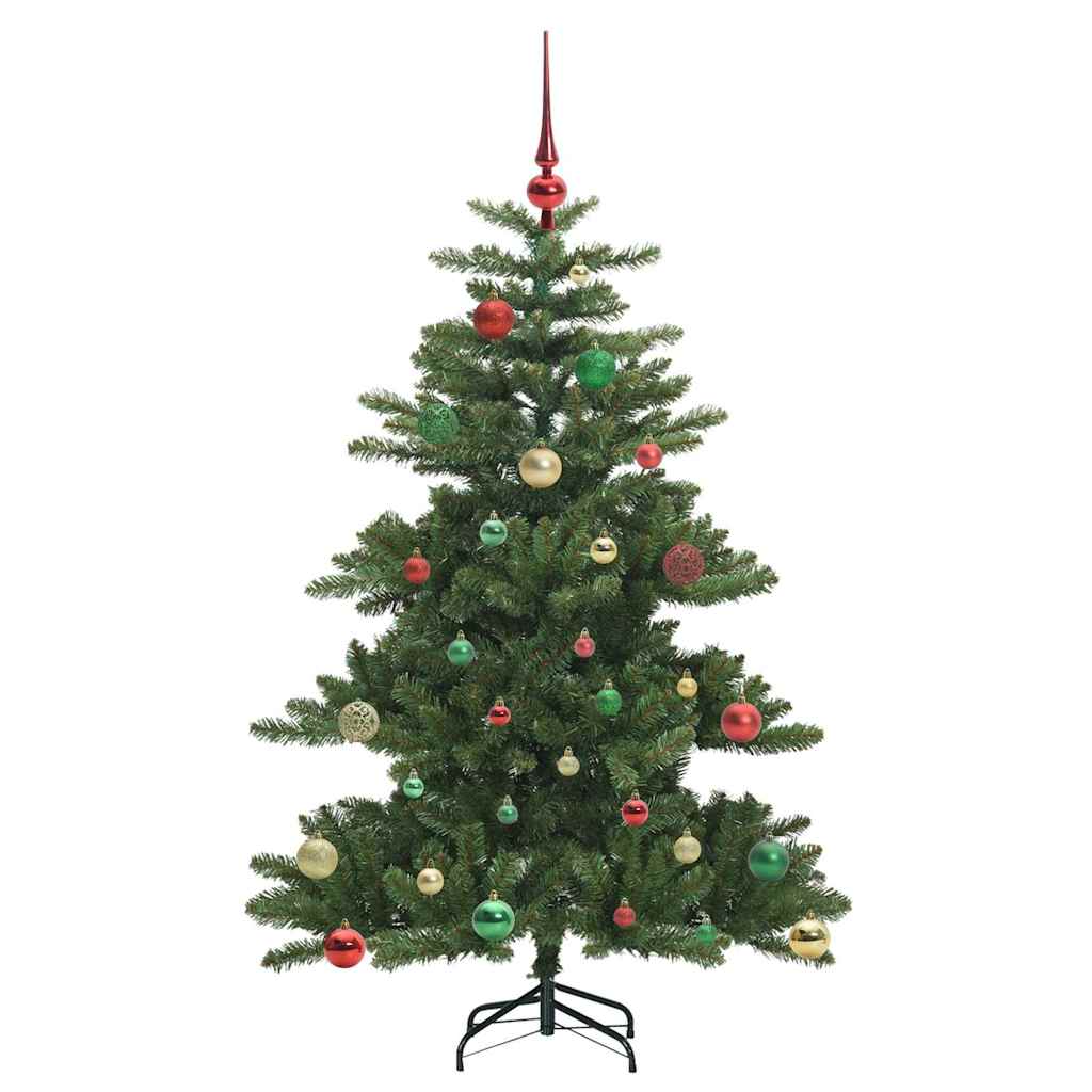 Artificial Hinged Christmas Tree with 150 LEDs 150 cm PVC