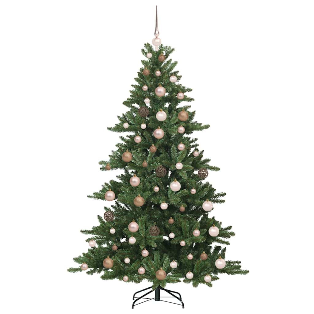 Artificial Hinged Christmas Tree with 300 LEDs 180 cm PVC