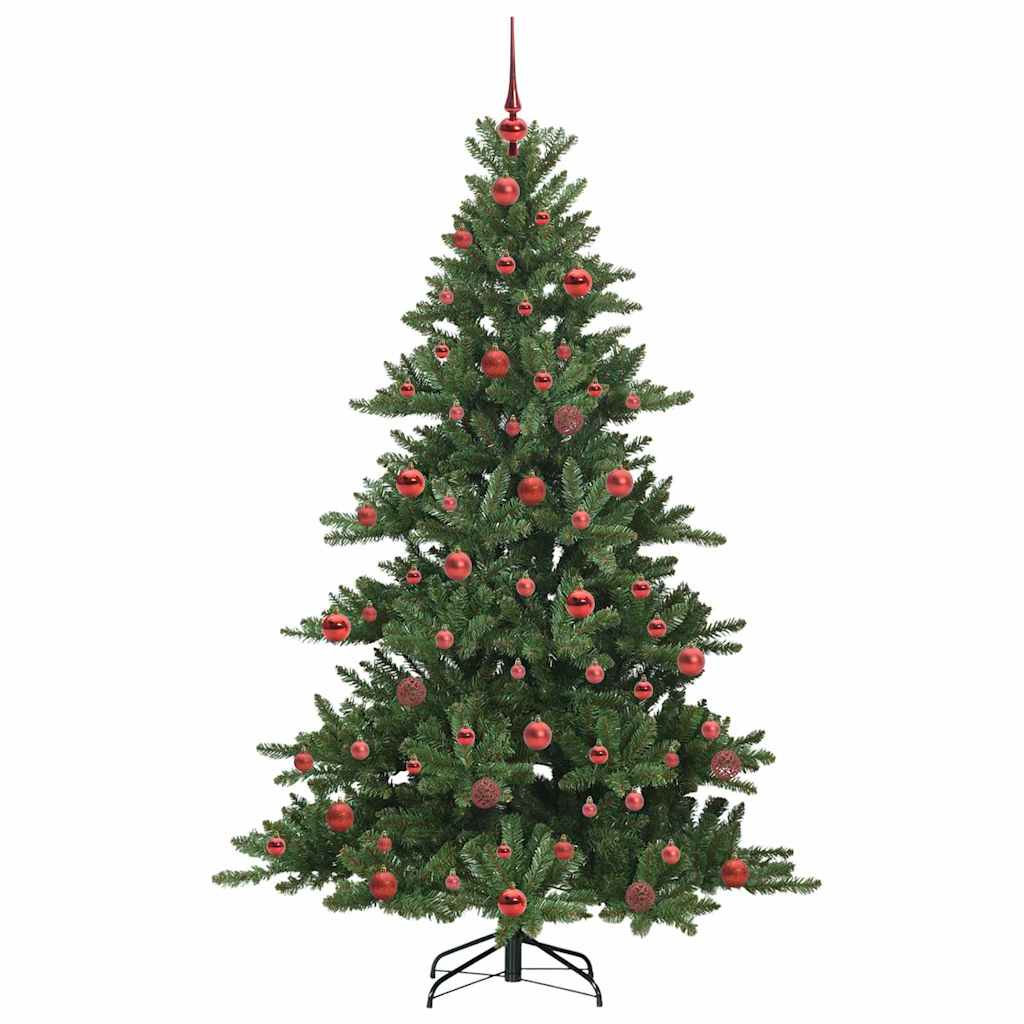 Artificial Hinged Christmas Tree with 300 LEDs 180 cm PVC