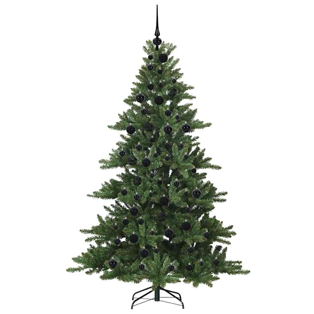 Artificial Hinged Christmas Tree with 300 LEDs 180 cm PVC