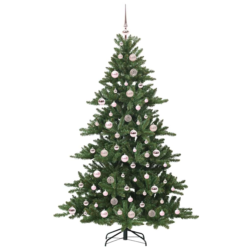 Artificial Hinged Christmas Tree with 300 LEDs 180 cm PVC